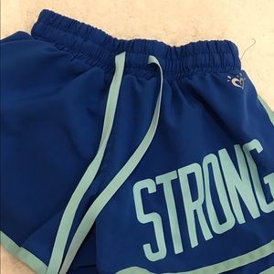 Blue justice shorts
